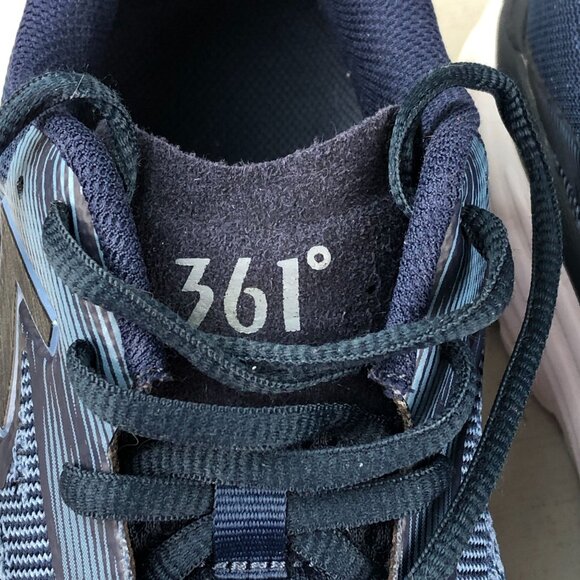 361 Degrees Men's Size 8.5 Spinject Denim Blue Sport Running Sneakers Y804-6870 - Picture 13 of 15